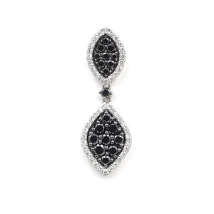 Sandra Biachi 14K White Gold Diamond Earring. Style: BK1685-1A+