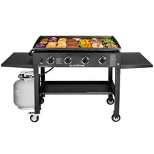 Load image into Gallery viewer, Blackstone 4 - Burner Flat Top Liquid Propane 60000 BTU Gas Grill
