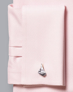 Boat Cufflinks - Silver Grey