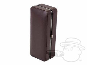 3 Cigar Brown Folding Case With Cutter