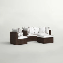 Load image into Gallery viewer, Burruss 84.5'' Wide Outdoor Reversible Patio Sectional with Cushions
