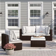 Load image into Gallery viewer, Burruss 84.5'' Wide Outdoor Reversible Patio Sectional with Cushions
