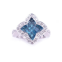 Load image into Gallery viewer, Sandra Biachi 14K White Gold With Blue Diamond Ring. Style: CRL1653

