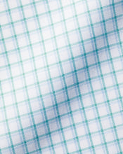 Load image into Gallery viewer, Button-Down Collar Non-Iron Cotton Stretch Oxford Shadow Check Shirt - Teal Green
