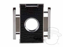 Load image into Gallery viewer, Elite Series 2 Premium Cigar Cutter - Crocodile Black W/ Pouch
