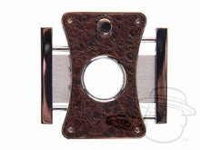 Load image into Gallery viewer, Elite Series 2 Cigar Cutter Genuine Ostrich - Antique Saddle
