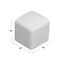 Load image into Gallery viewer, Cheekwood 18'' Wide Square Abstract Pouf Ottoman

