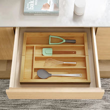 Load image into Gallery viewer, Cory Adjustable Flatware &amp; Kitchen Utensils Drawer Organizer
