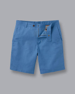 Cotton Linen Shorts - Bright Blue