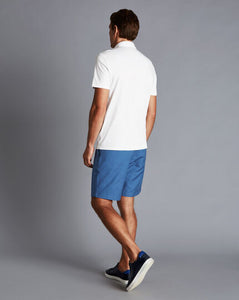 Cotton Linen Shorts - Bright Blue