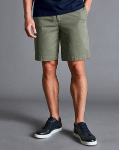 Cotton Shorts - Olive Green