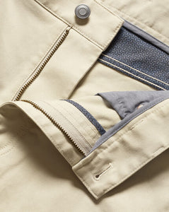 Cotton Stretch 5-Pocket Pants - Cream