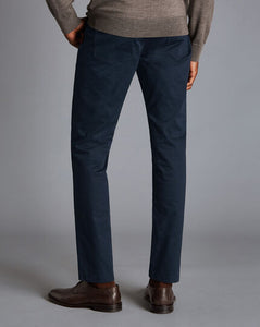 Cotton Stretch 5-Pocket Pants - Dark Navy