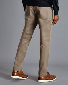 Cotton Stretch 5-Pocket Pants - Mocha