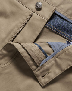 Cotton Stretch 5-Pocket Pants - Mocha