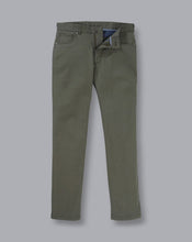 Load image into Gallery viewer, Cotton Stretch 5-Pocket Pants - Olive Green
