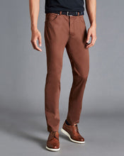 Load image into Gallery viewer, Cotton Stretch 5-Pocket Pants - Rust
