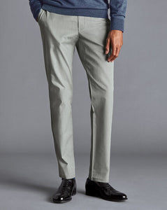 Cotton TENCEL™ Stretch Pants - Light Grey