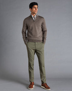 Cotton TENCEL™ Stretch Pants - Taupe