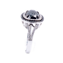 Load image into Gallery viewer, 14K White Gold And Black Diamond Ring. Style: DR30115WM2
