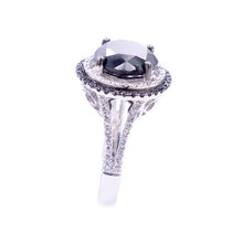 Load image into Gallery viewer, Sandra Biachi 14K White Gold with Black Diamond Ring. Style: DR9983WM2
