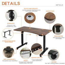 Load image into Gallery viewer, Daiah Height Adjustable Standing Desk

