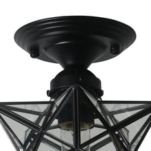Load image into Gallery viewer, Dreion 1 - Light 7.6'' Caged Star Semi Flush Mount

