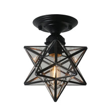 Load image into Gallery viewer, Dreion 1 - Light 7.6'' Caged Star Semi Flush Mount
