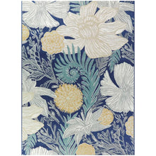 Load image into Gallery viewer, Earleton Floral Indoor / Outdoor Area Rug in Gray/Blue
