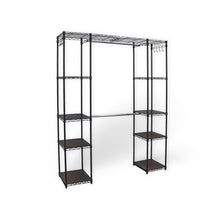 Load image into Gallery viewer, Expandable 4-Tier Garment Rack | Double Rod | 80″ x 14″ x 72″
