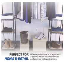 Load image into Gallery viewer, Expandable 4-Tier Garment Rack | Double Rod | 80″ x 14″ x 72″
