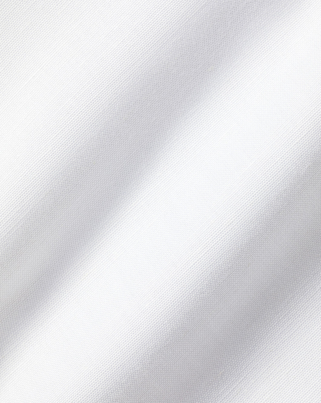 Semi-Spread Collar Non-Iron Cotton Linen Shirt - White