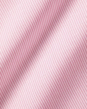 Load image into Gallery viewer, Semi-Spread Collar Non-Iron Cotton Linen Stripe Shirt - Pink
