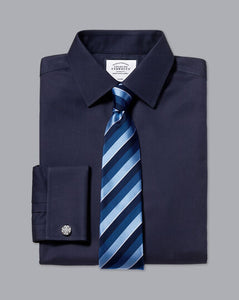 Non-Iron Twill Shirt - Navy