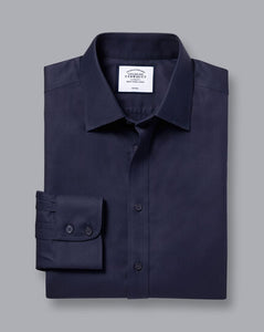 Non-Iron Twill Shirt - Navy