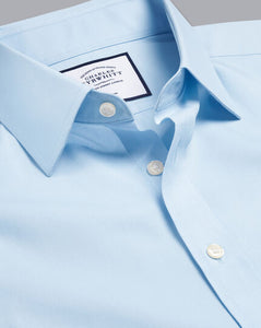 Non-Iron Poplin Shirt - Sky Blue