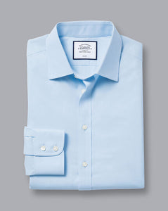 Non-Iron Poplin Shirt - Sky Blue