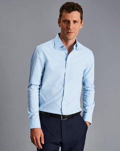 Non-Iron Poplin Shirt - Sky Blue