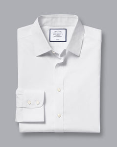 Non-Iron Poplin Shirt - White