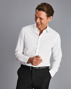 Non-Iron Poplin Shirt - White