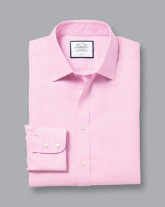 Non-Iron Twill Shirt - Pink