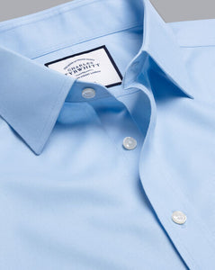 Non-Iron Twill Shirt - Sky Blue