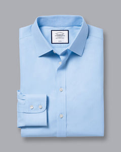 Non-Iron Twill Shirt - Sky Blue