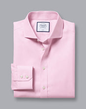 Load image into Gallery viewer, Spread Collar Non-Iron Twill Shirt - Pink
