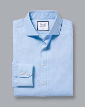 Load image into Gallery viewer, Spread Collar Non-Iron Twill Shirt - Sky Blue

