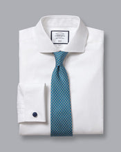 Load image into Gallery viewer, Spread Collar Non-Iron Twill Shirt - White

