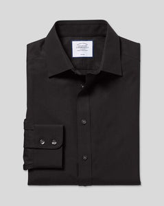 Non-Iron Poplin Shirt - Black