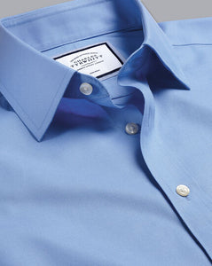 Non-Iron Twill Shirt - Cornflower Blue