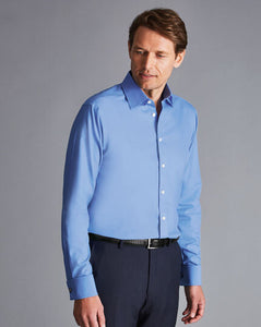 Non-Iron Twill Shirt - Cornflower Blue