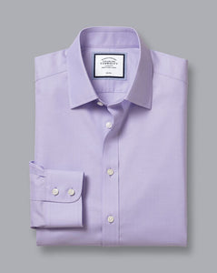 Non-Iron Twill Shirt - Lilac Purple